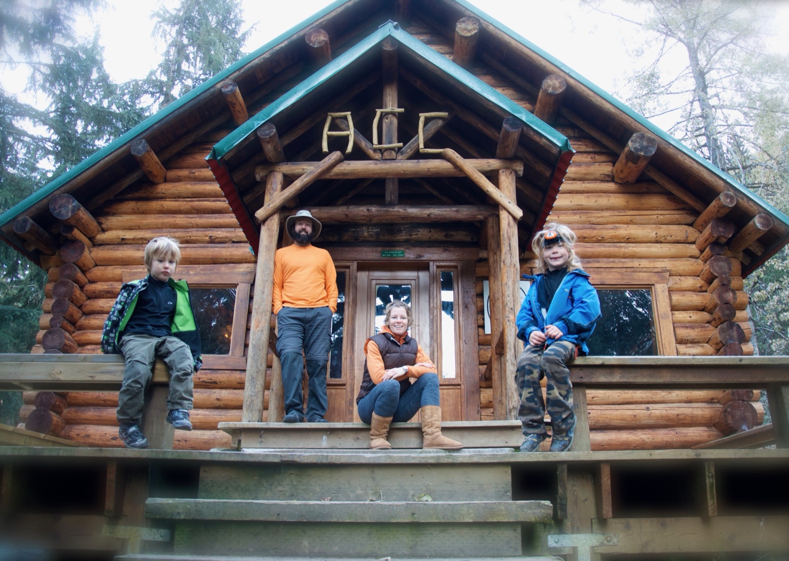The family at the ACC Wheeler Hut